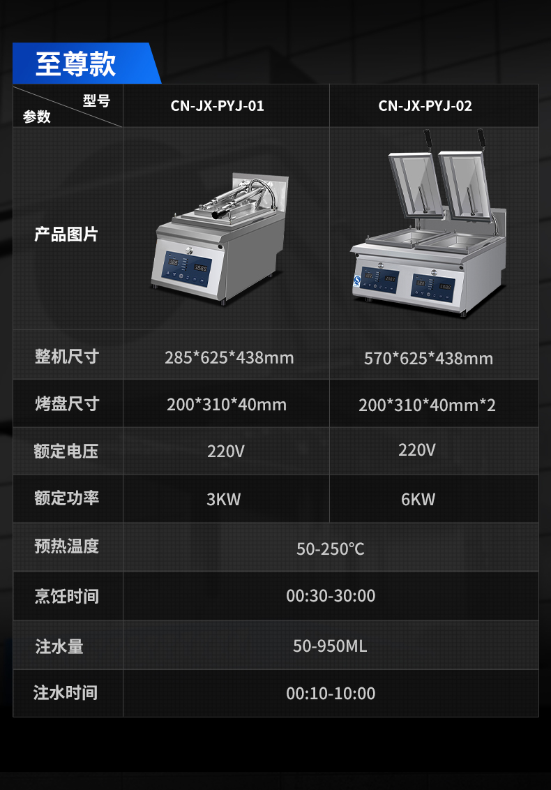 煎饺机参数表